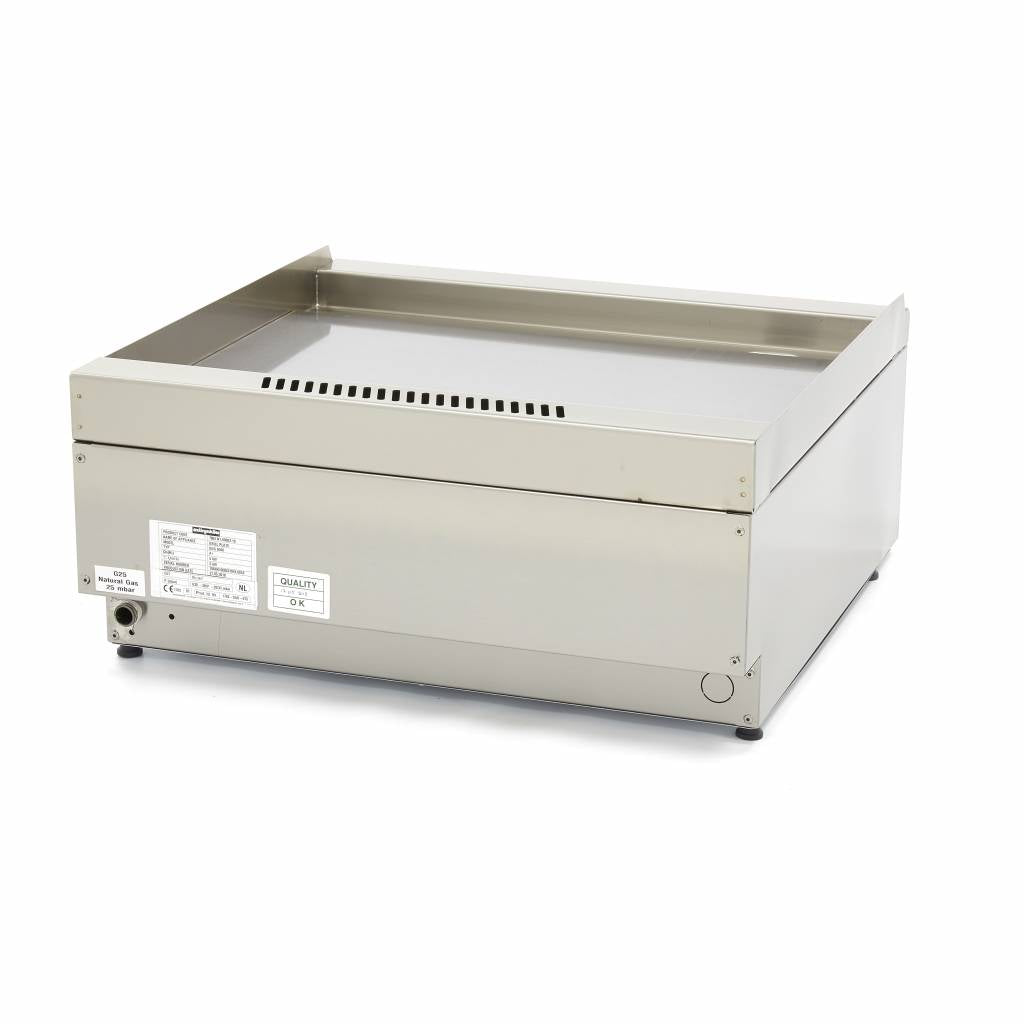 Horeca Grillplaat - Glad - Dubbel - 60 cm Diep - Gas - MAXIMA