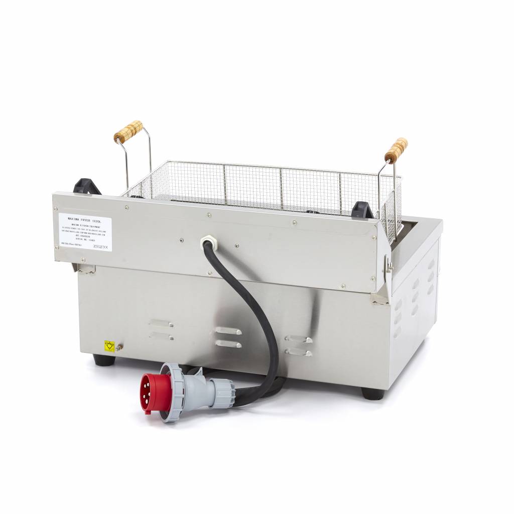 Maxima Deep Fryer - 20L - 1 Basket - with Drain Tap - 09365020