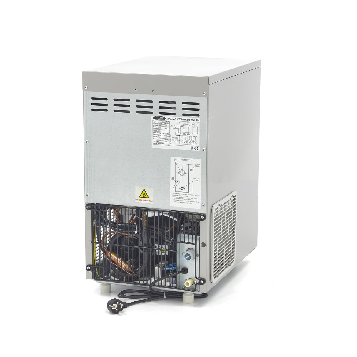 Ijsblokjesmachine - 24 Kg/Dag - Holle Ijsblokjes - Watergekoeld - MAXIMA