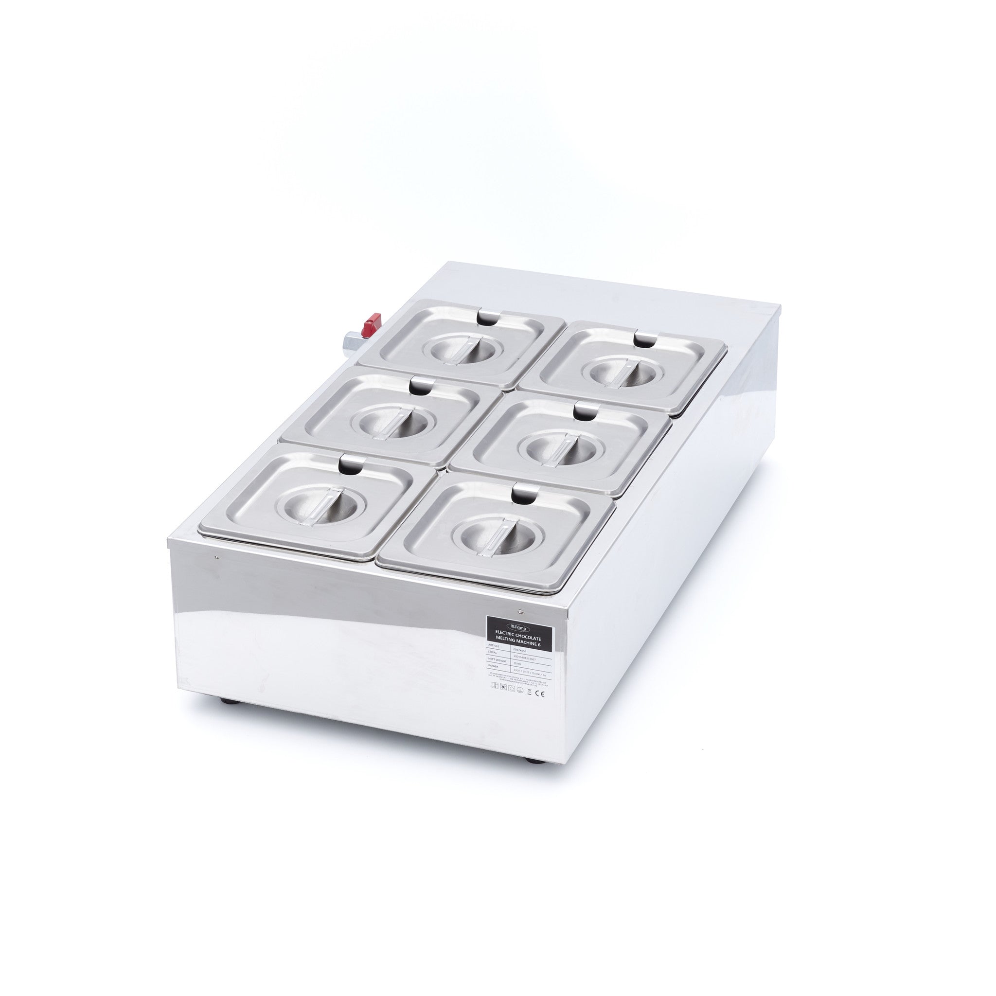 Chocoladesmelter - 6 x 1/6 GN 10 cm - MAXIMA