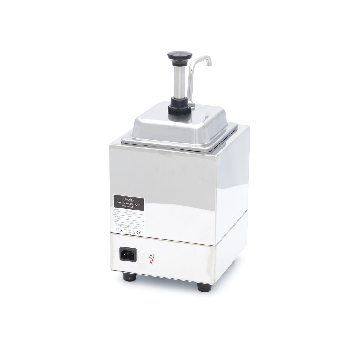 Maxima Heated Sauce Dispenser - 2L - with Pump - 09374100