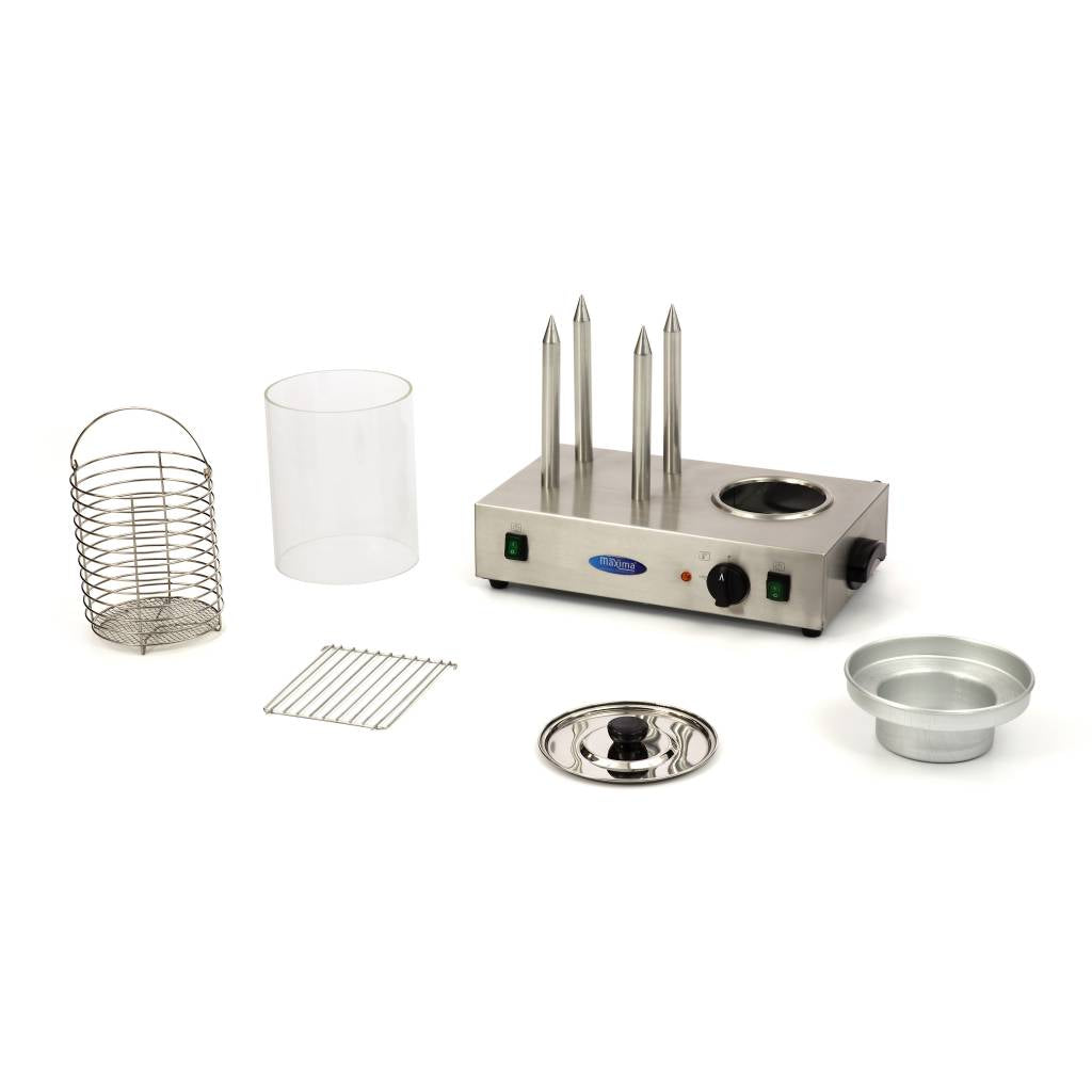 Worstenwarmer - Ø 20 x 24 cm - Vaatwasbestendig - met 4 Verwarmingsstaven - MAXIMA
