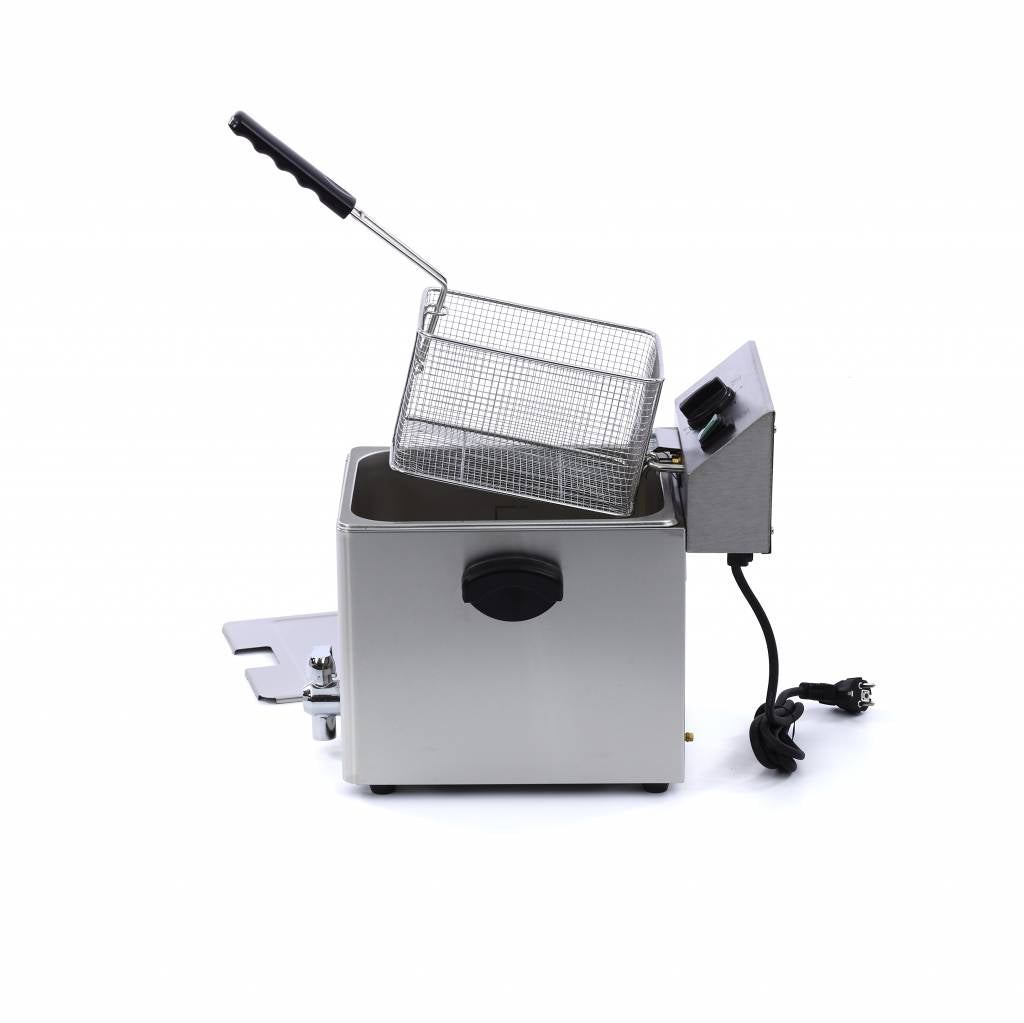 Maxima Deep Fryer - 8L - 1 Basket - with Drain Tap - 09300415