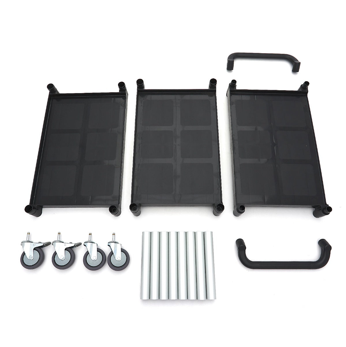 Maxima Serving Trolley – 3 Plastic Shelves – 86,5 x 42,5cm - 09507001