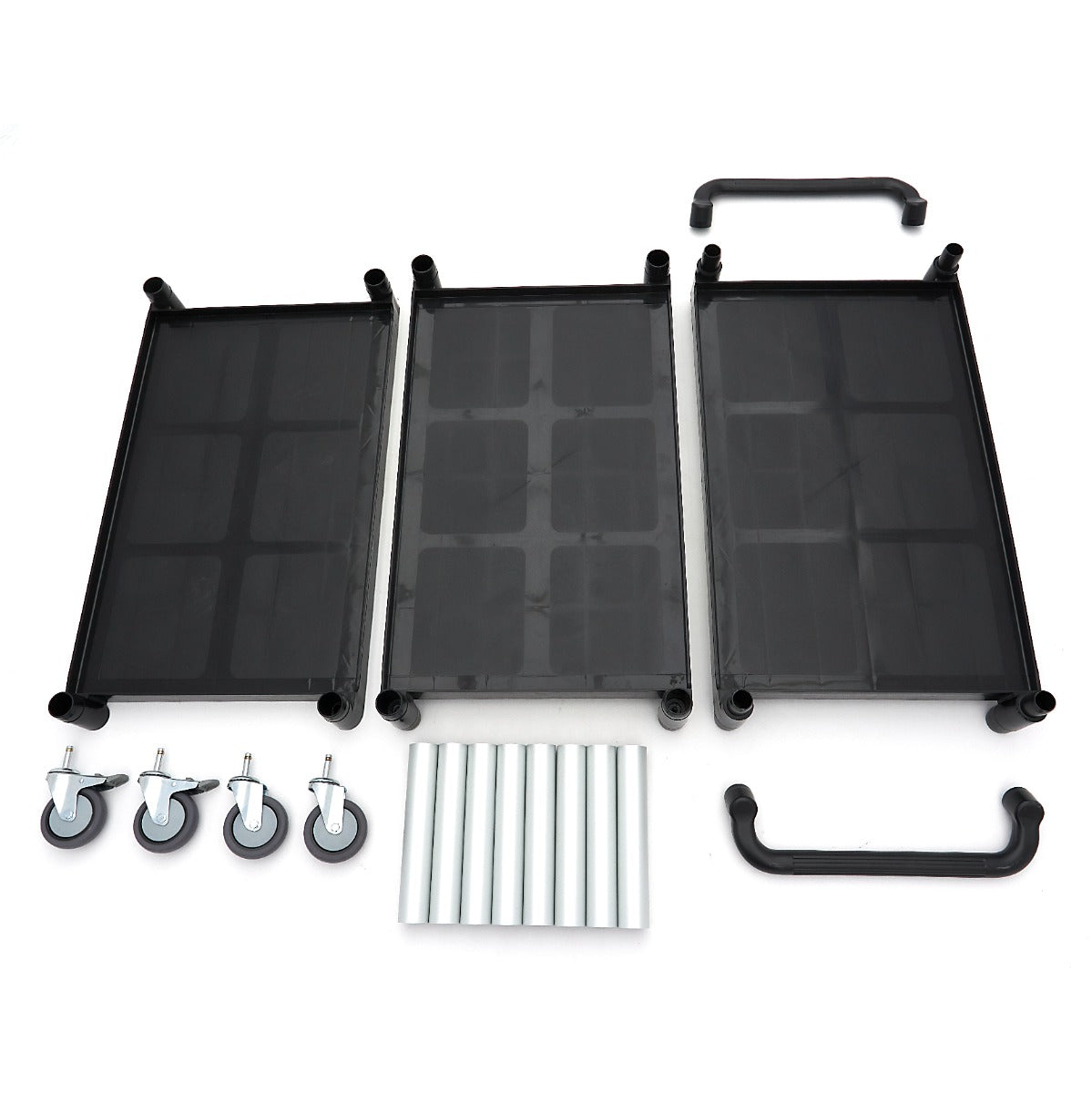 Maxima Serving Trolley – 3 Plastic Shelves – 103 x 50,5cm - 09507002