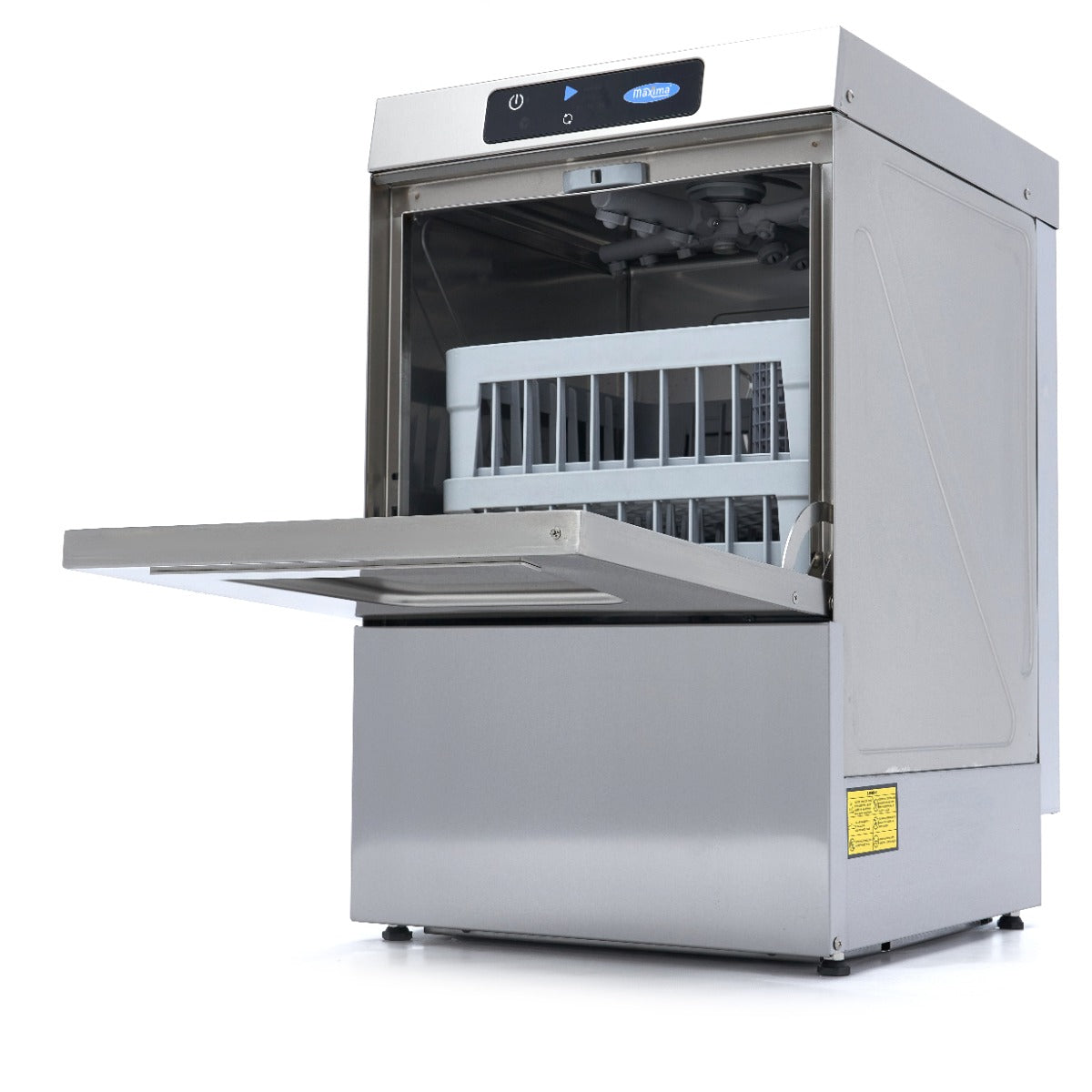 Maxima Undercounter Dishwasher - 40 x 40cm - with Drain, Rinse Aid and Soap Pump - Digital Display - 230V - 09211003