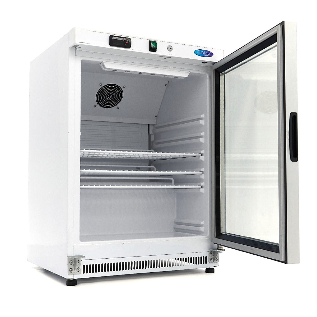 Maxima Fridge - 200L - White - with Glass Door - 09405006