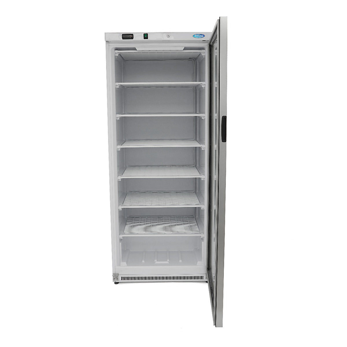 Maxima Freezer - 600L - White - with Glass Door - 6 Shelves - Lockable - 09405031