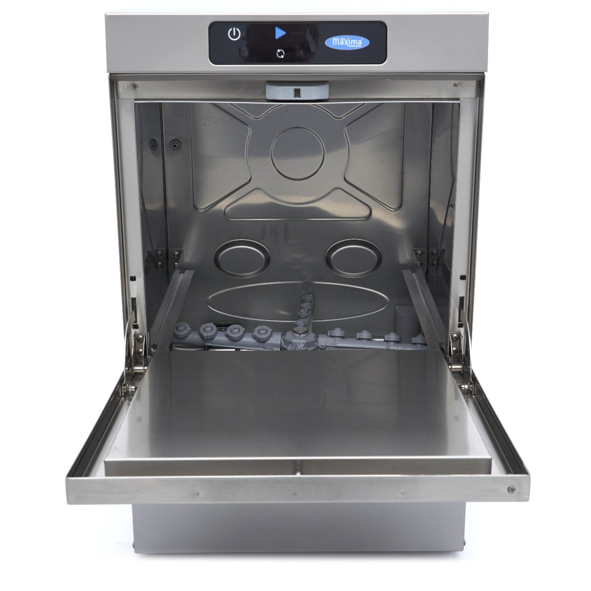 Maxima Undercounter Dishwasher - 40 x 40cm - with Drain, Rinse Aid and Soap Pump - Digital Display - 230V - 09211003