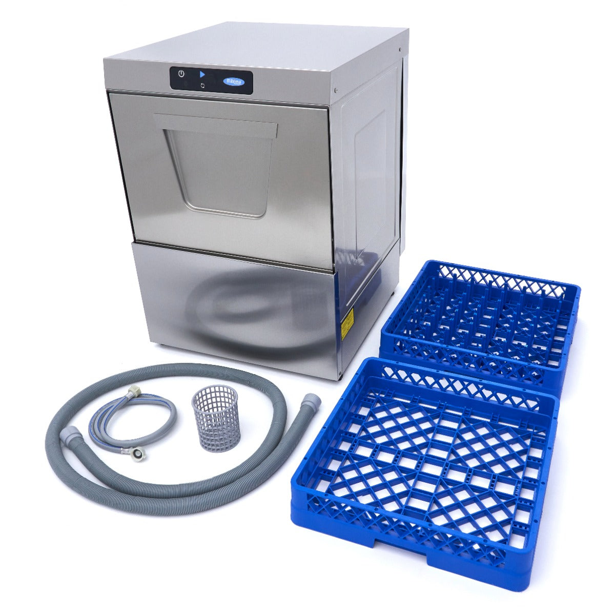 Maxima Undercounter Dishwasher - 50 x 50cm - with Rinse Aid Pump - Digital Display - 400V - 09211005