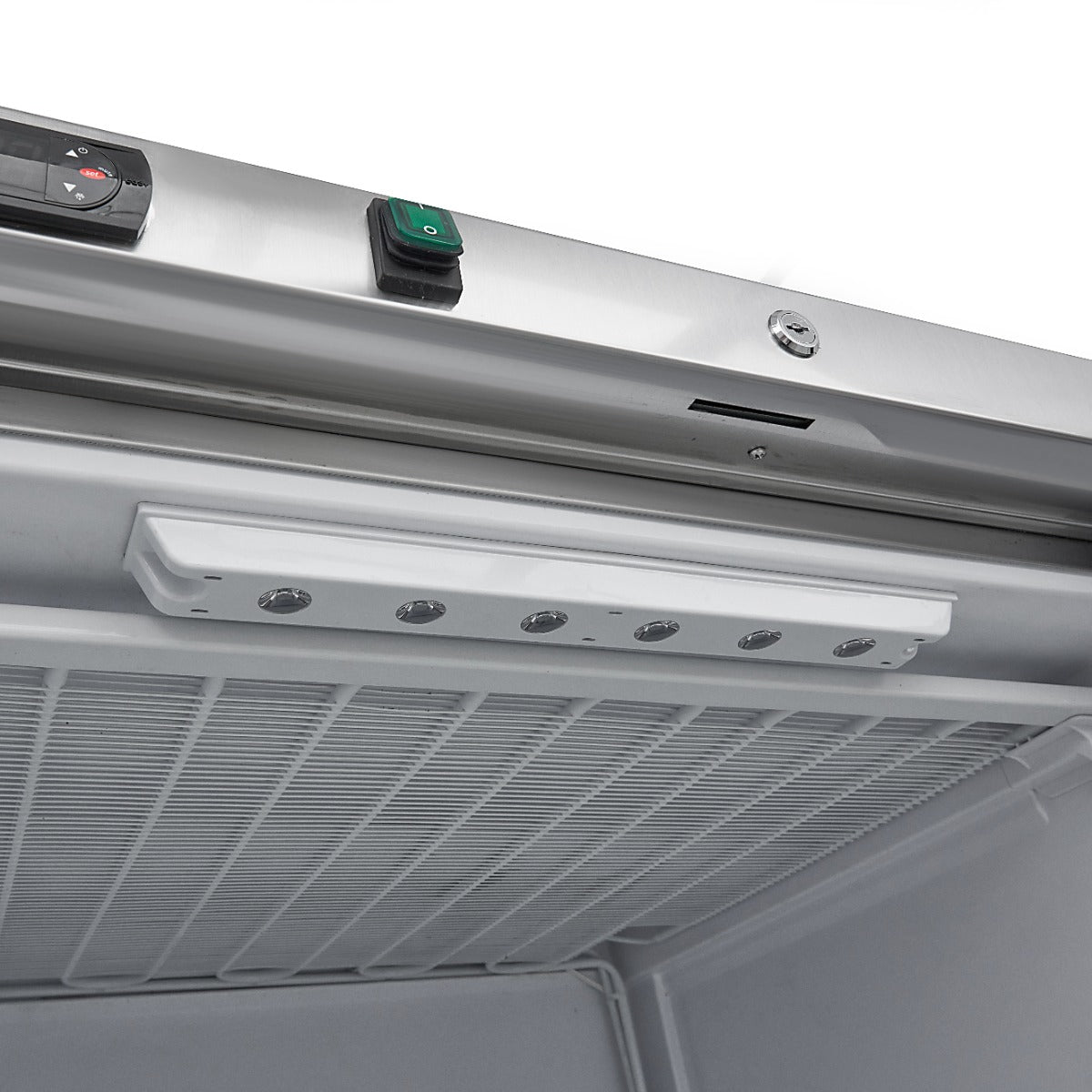 Maxima Freezer - 600L - Stainless Steel - with Glass Door - 09405035