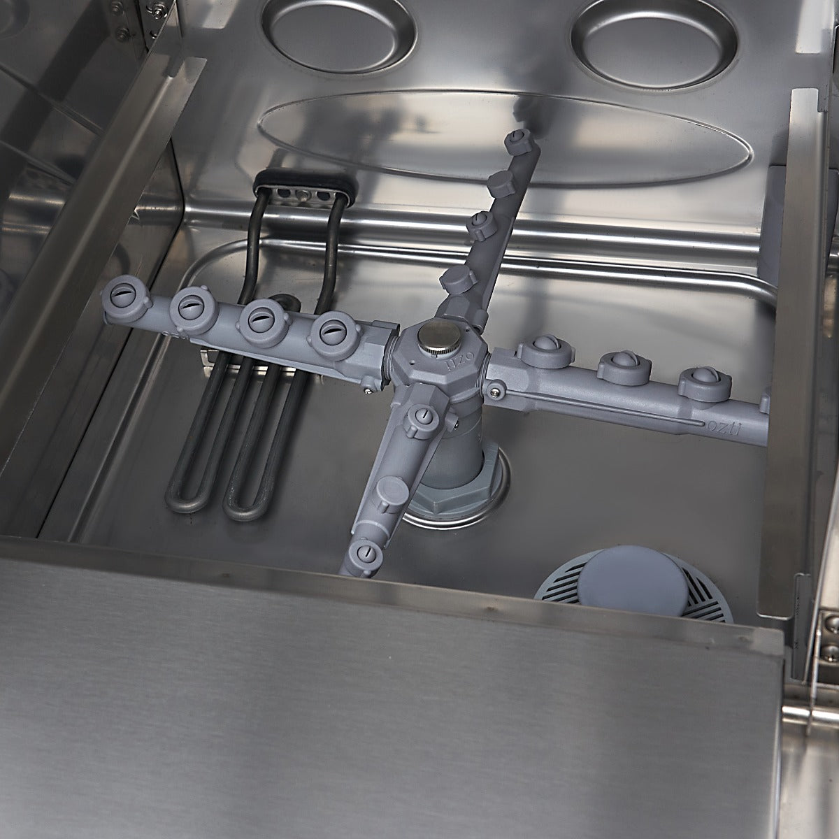 Maxima Undercounter Dishwasher - 40 x 40cm - with Drain, Rinse Aid and Soap Pump - Digital Display - 230V - 09211003