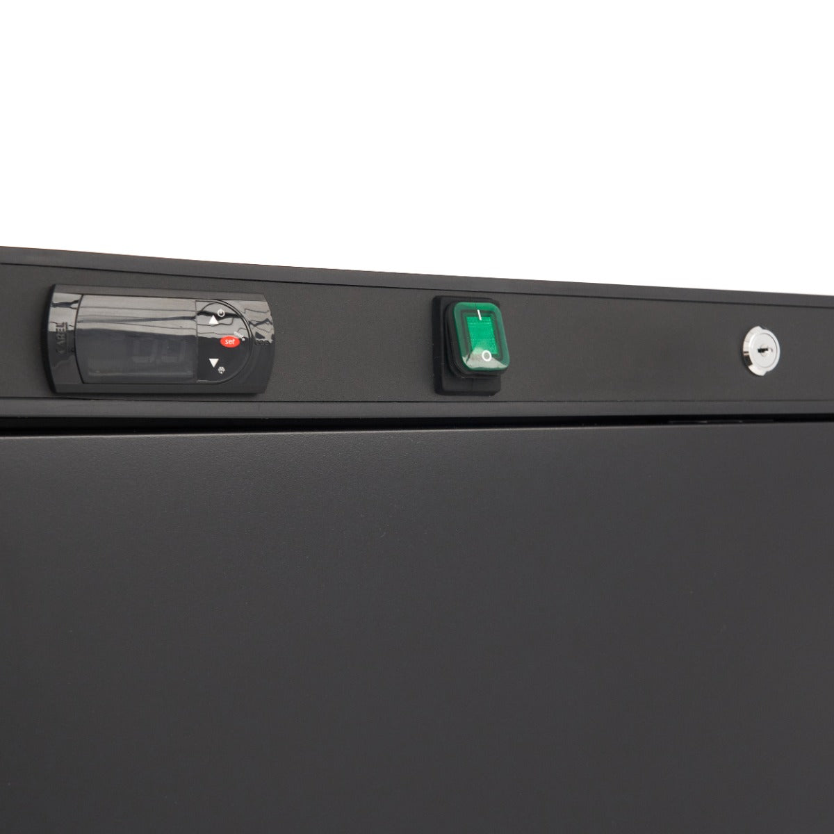 Maxima Fridge - 600L - 4 Adjustable Shelves - Black - 09405026