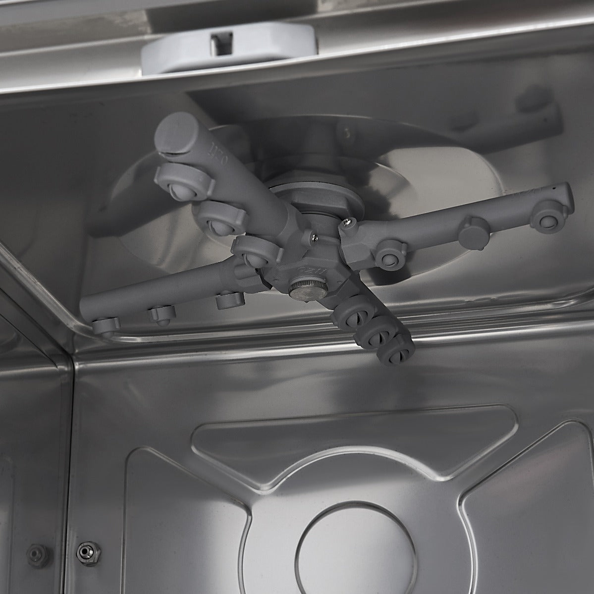 Maxima Undercounter Dishwasher - 40 x 40cm - with Drain, Rinse Aid and Soap Pump - Digital Display - 230V - 09211003