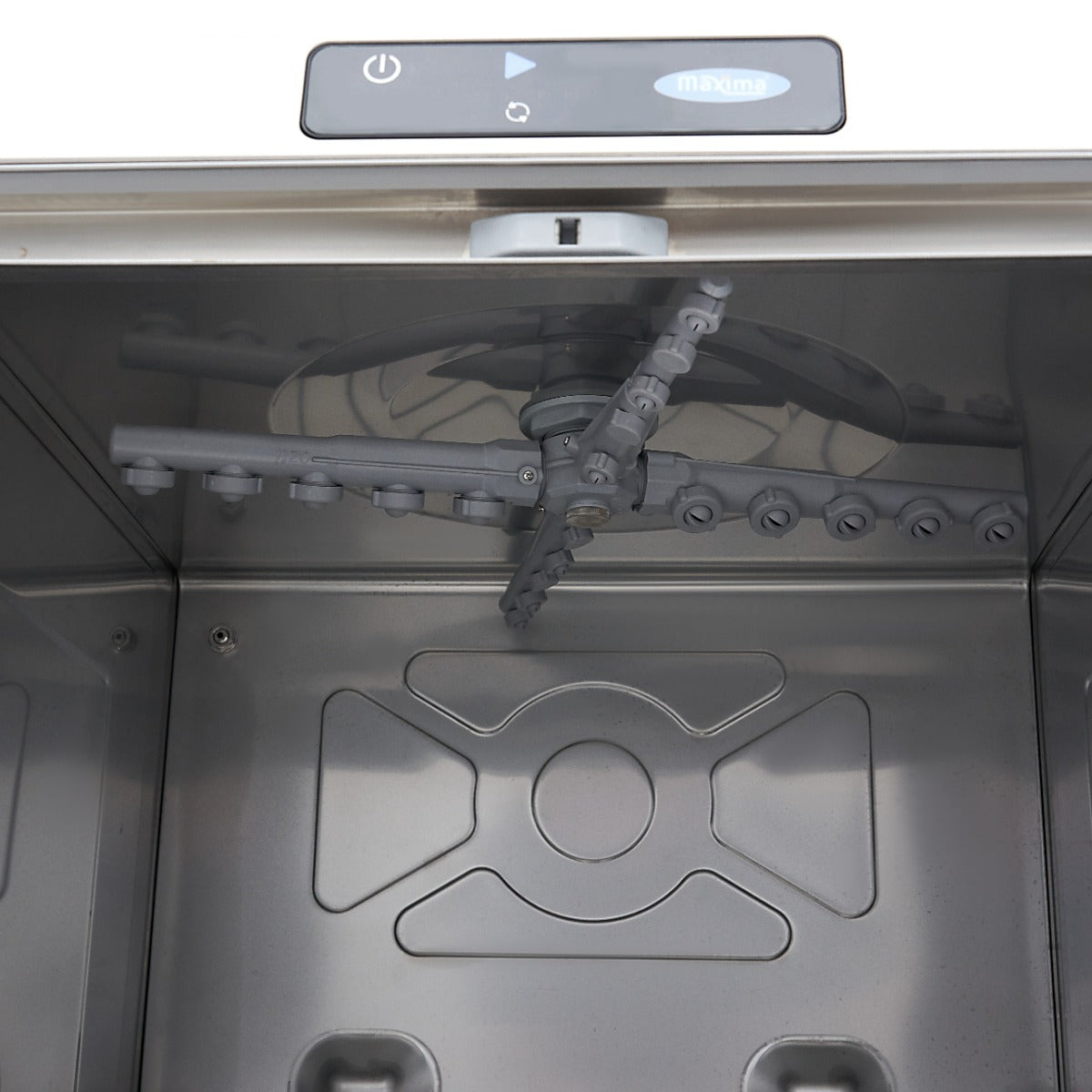 Maxima Unterbaugeschirrspüler – 50 x 50 cm – mit Ablauf, Klarspüler und Seifenpumpe – Digitalanzeige – 230 V – 09211006