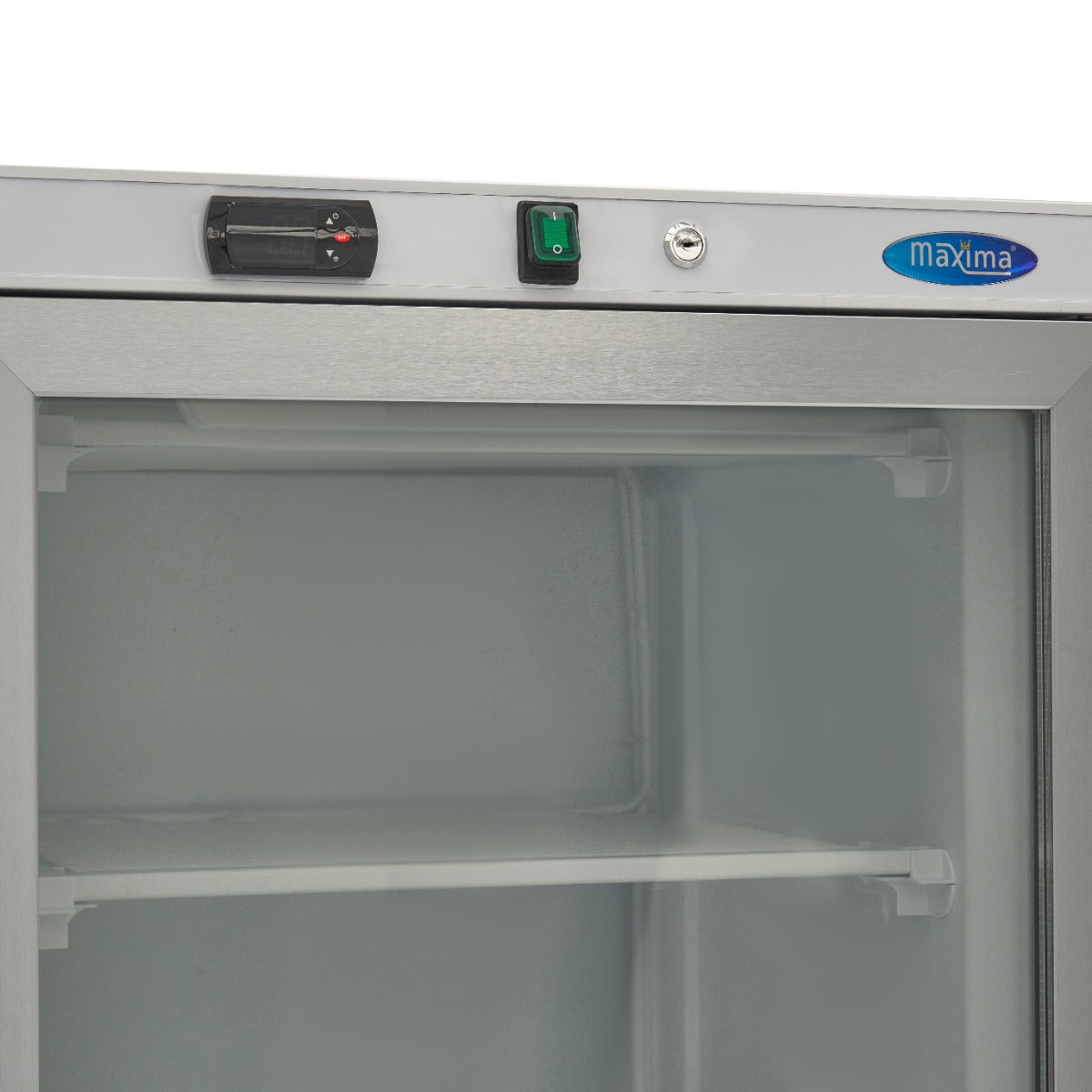 Maxima Freezer - 400L - White - with Glass Door - 09405019