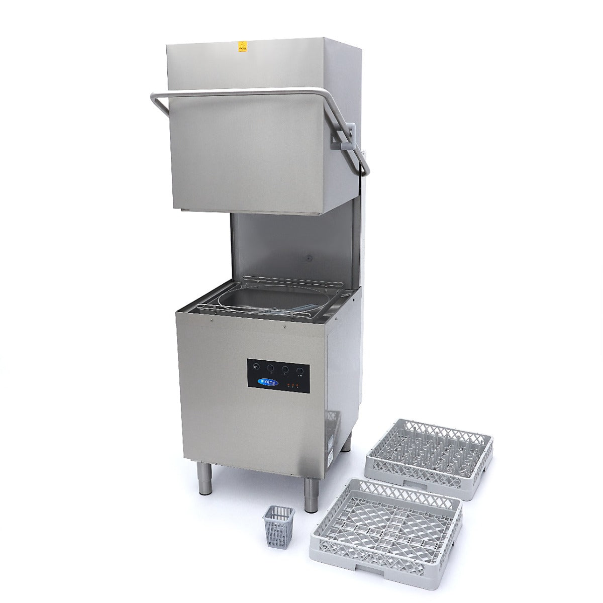 Maxima Pass Through Dishwasher - 50x50cm - With Drain, Rinse Aid and Soap Pumps - 400V - 09240080