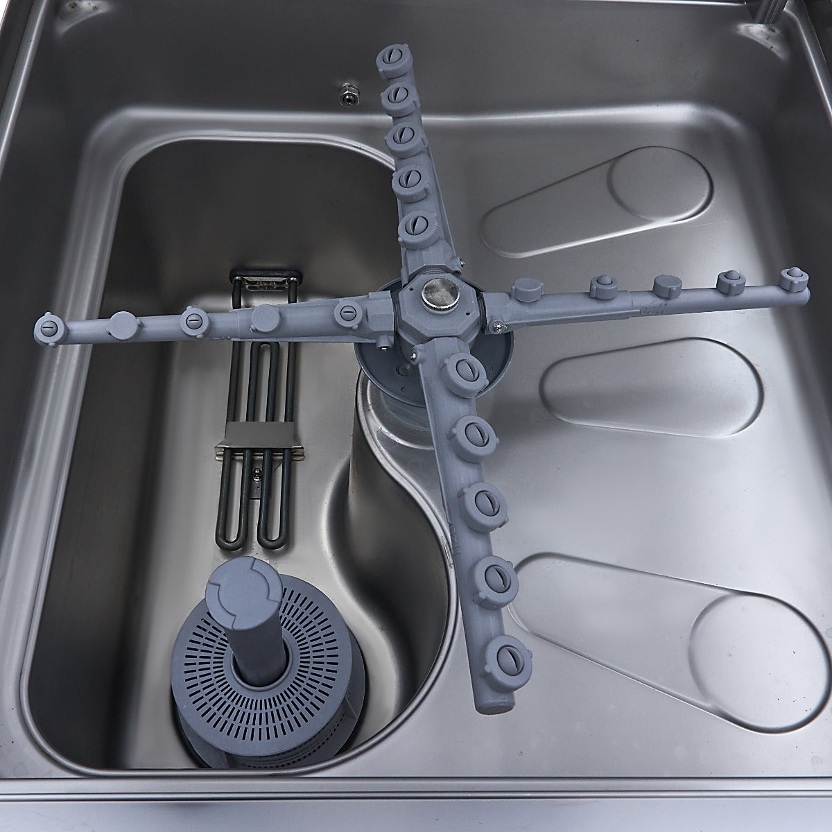 Maxima Pass Through Dishwasher - 50 x 50cm - With Rinse Aid and Soap Pumps - Digital Display - 400V - 09211008