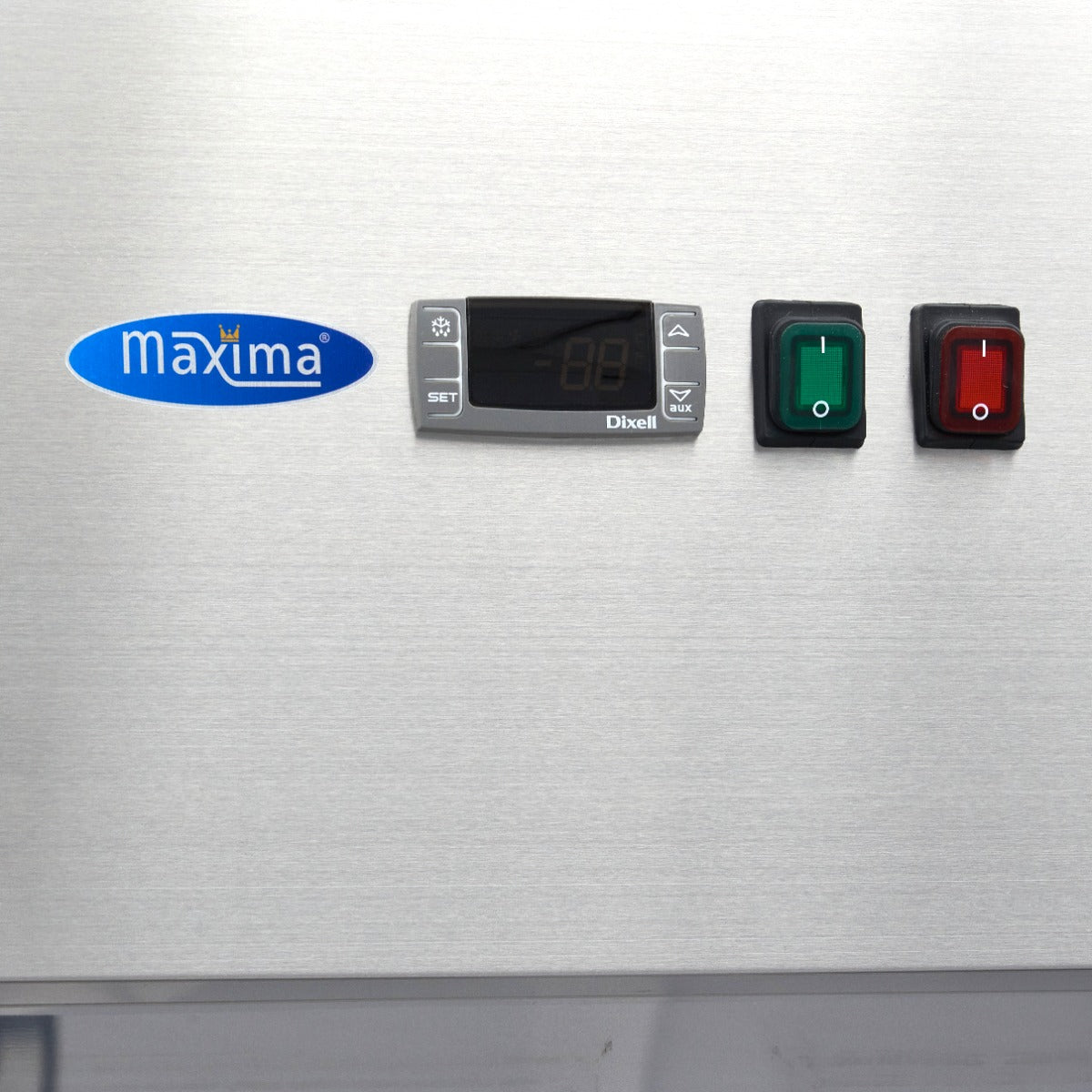 Koelkast - 1200 L - 6 Verstelbare Roosters (2/1 GN) - Rvs - met Glazen Deur - MAXIMA