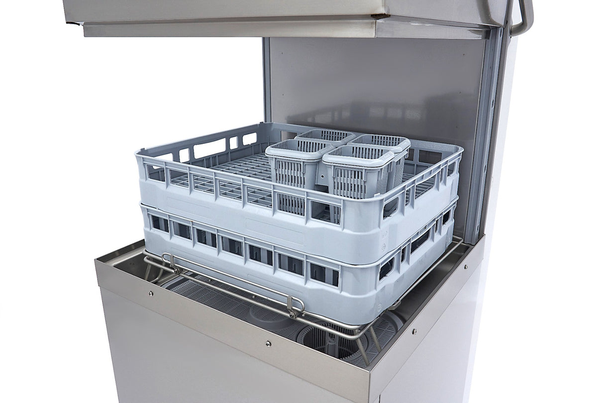 Maxima Pass Through Dishwasher - 50x60cm - With Rinse Aid and Soap Pumps - 400V - 09240140