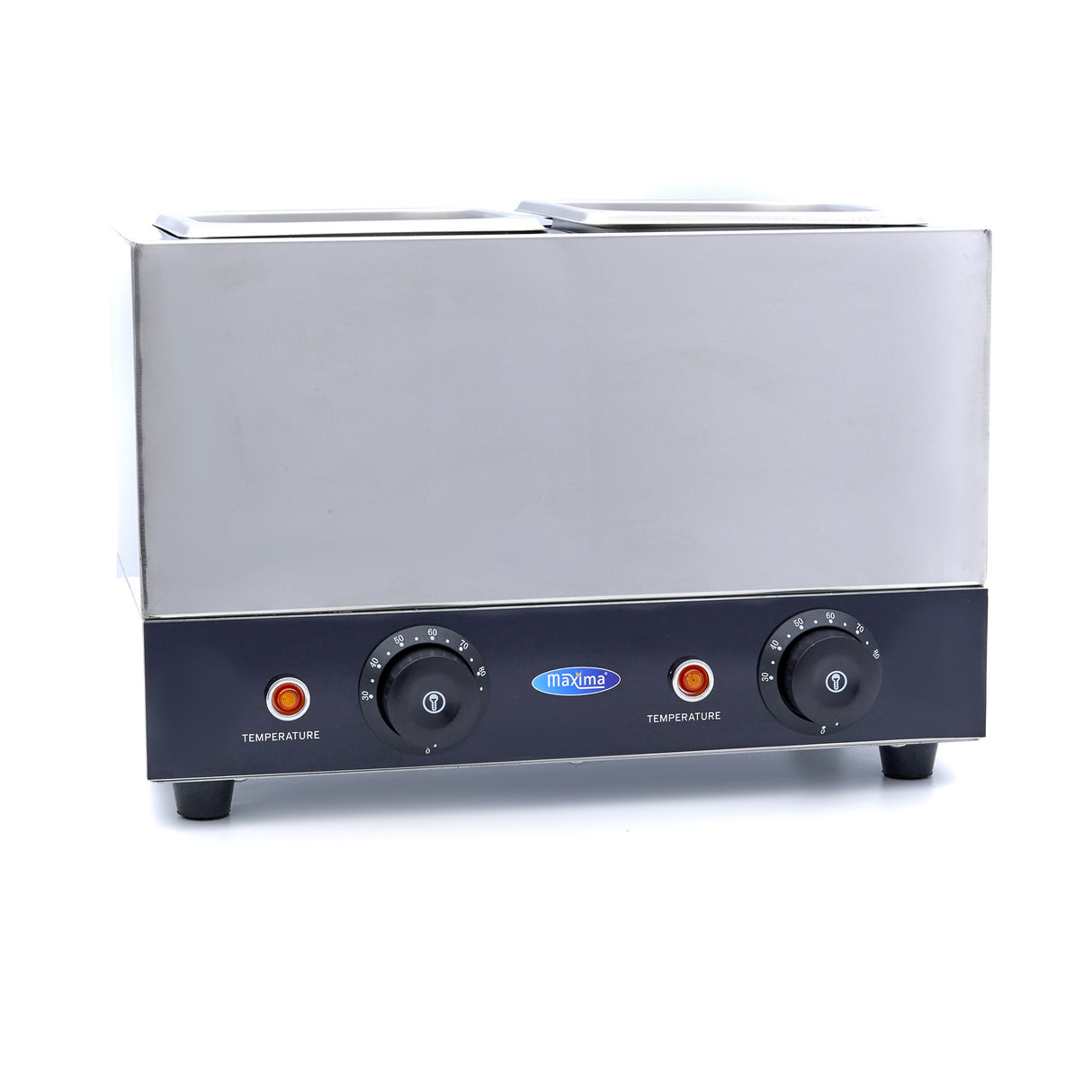 Maxima Heated Sauce Dispenser - 2 x 2L - with Pumps - 09374101