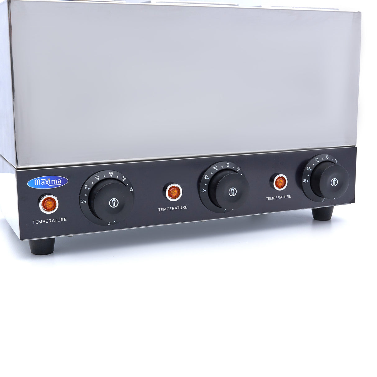 Maxima Heated Sauce Dispenser - 3 x 1.2L - with Pumps - 09374102