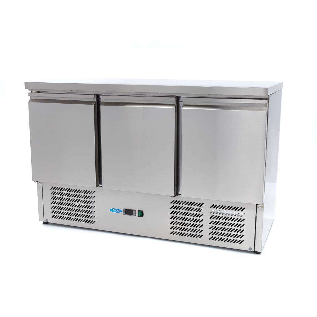Maxima Counter Fridge - 400L - 137cm - 3 Doors - 09400435