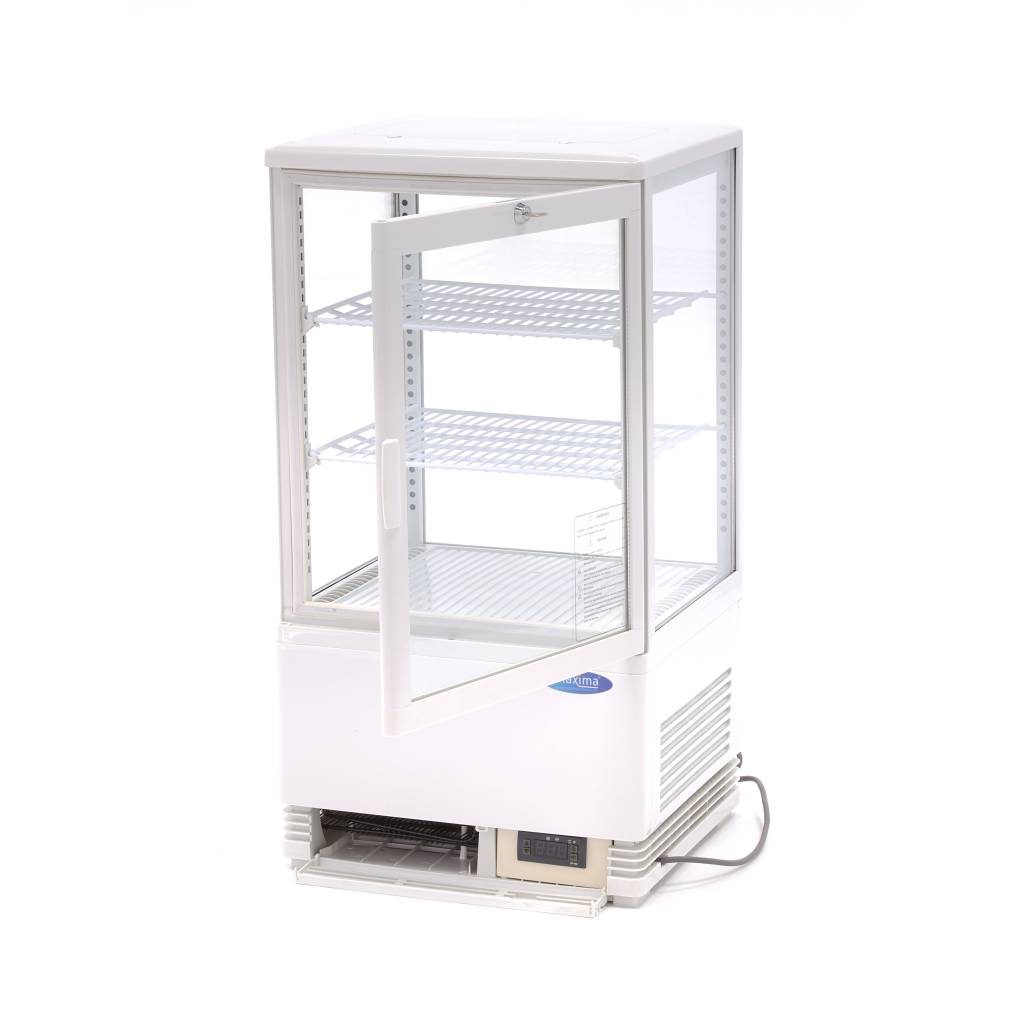 Maxima Display Fridge - 58L - 43cm - White - 09400800