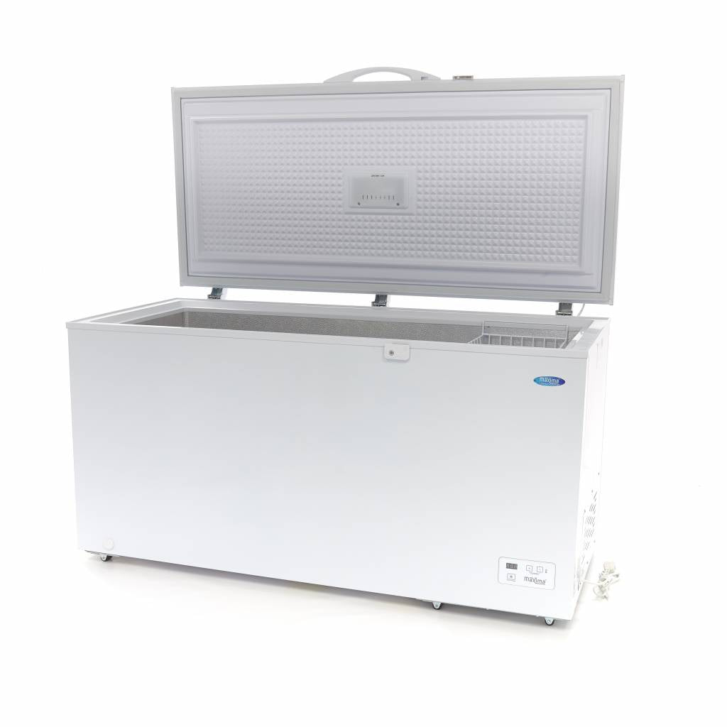 Maxima Chest Freezer - 435L - on Wheels - incl Hanging Basket - 09402360