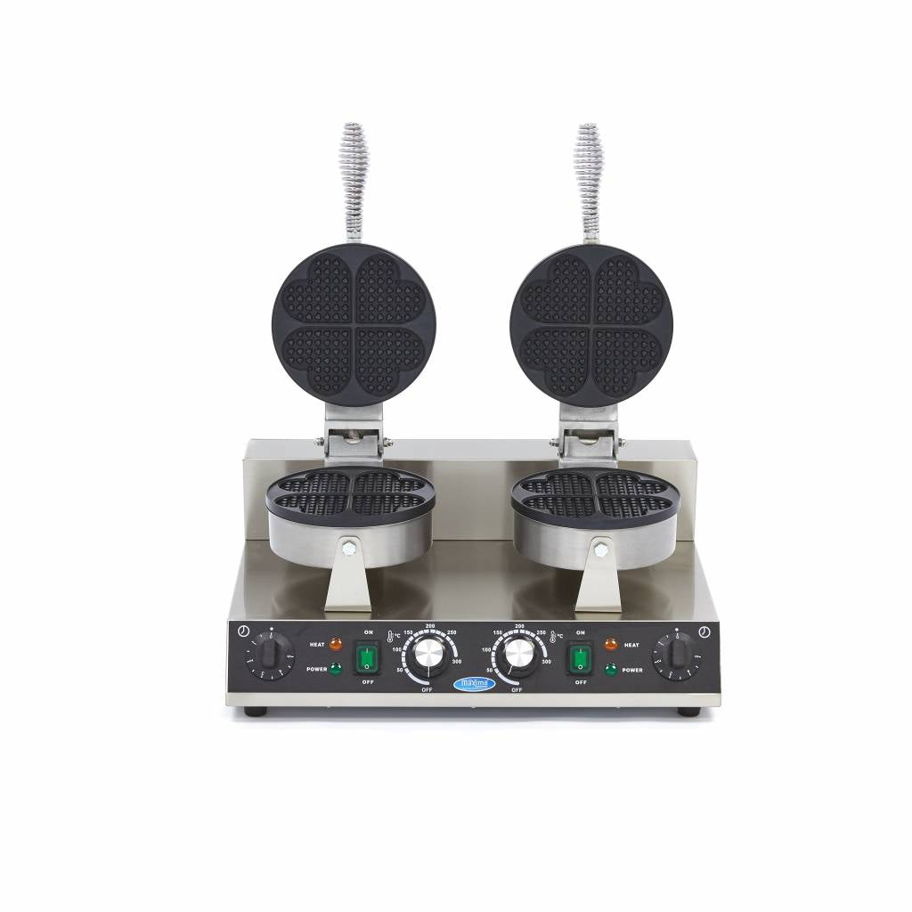 Wafelijzer - 8 Stuks - Hartjes Wafel - MAXIMA