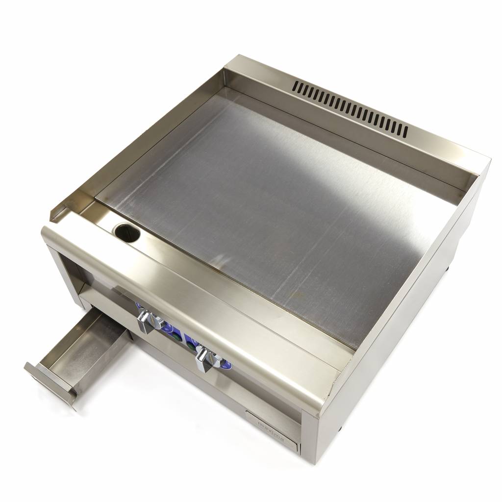Horeca Grillplaat - Glad - Dubbel - 60 cm Diep - 400V - MAXIMA