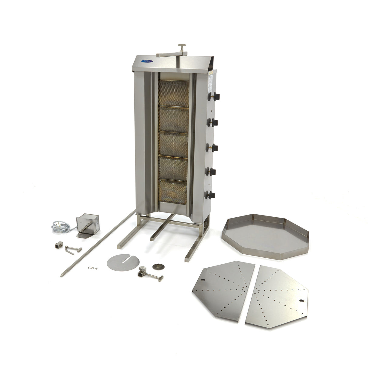 Maxima Kebab Grill Gas - 5 Burners - 80 kg Meat - 09370235