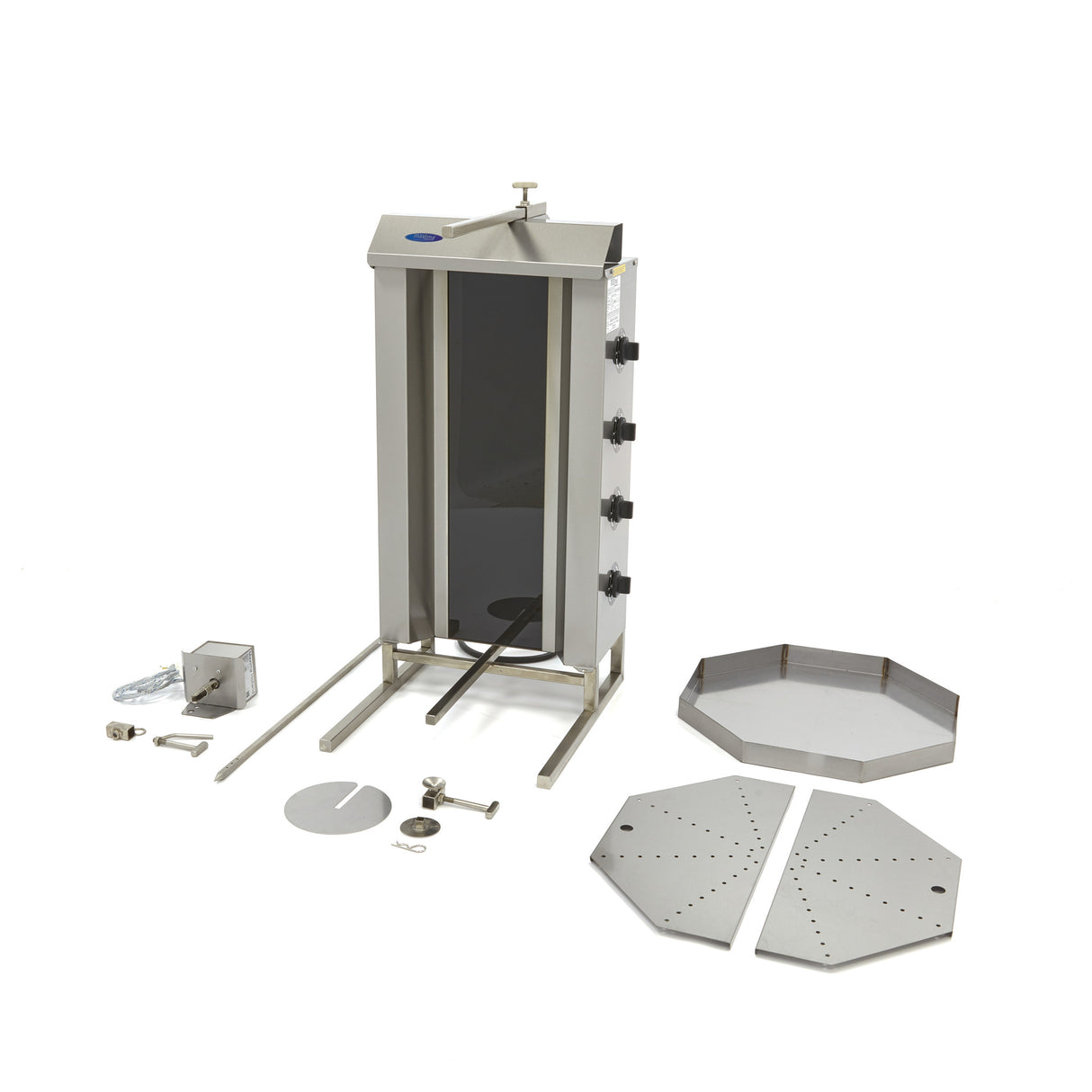 Shoarma Grill - 4 Branders - 50 Kg Vlees - Elektrisch - MAXIMA