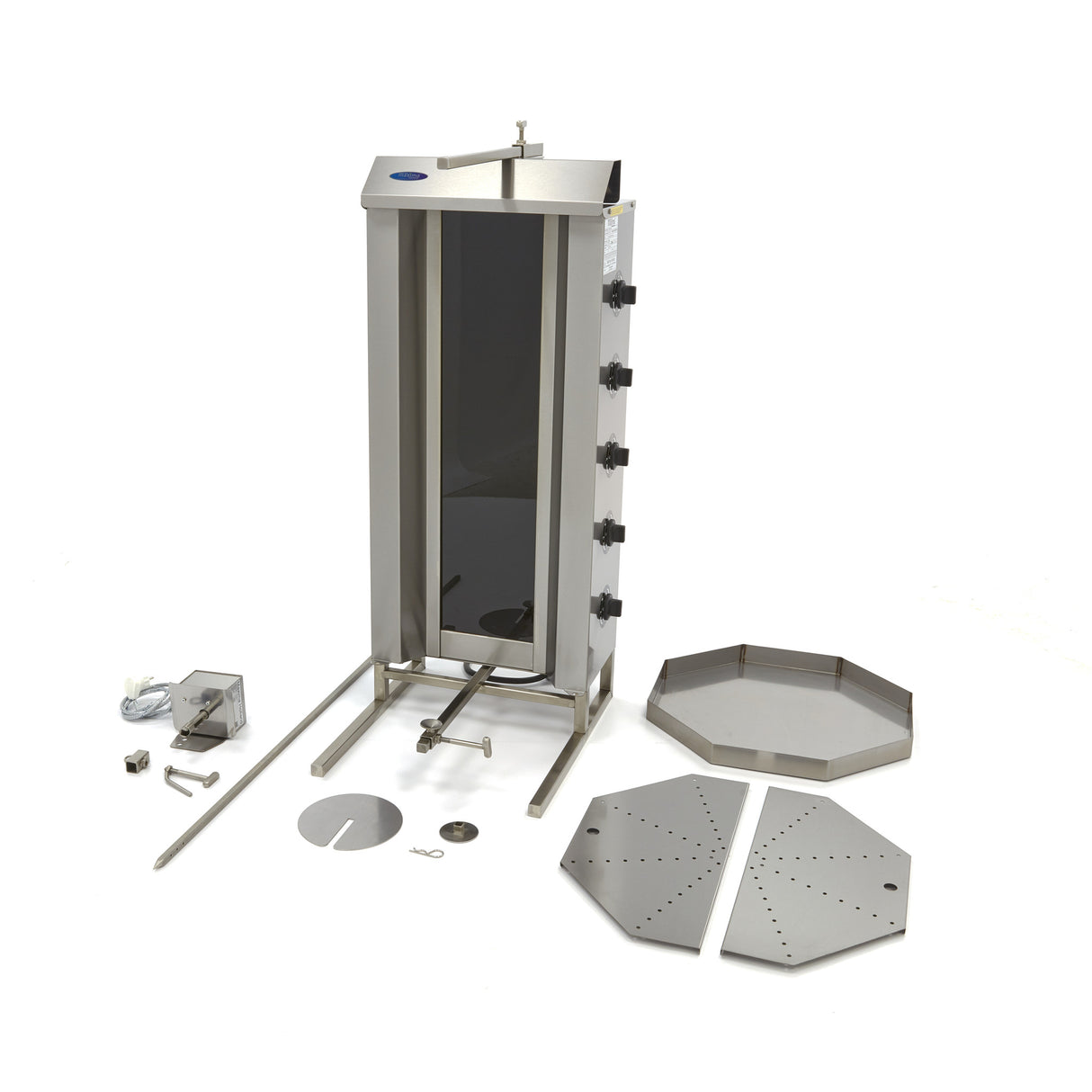 Maxima Kebab Grill - 5 Burners - 80kg Meat - Electric - 09370275