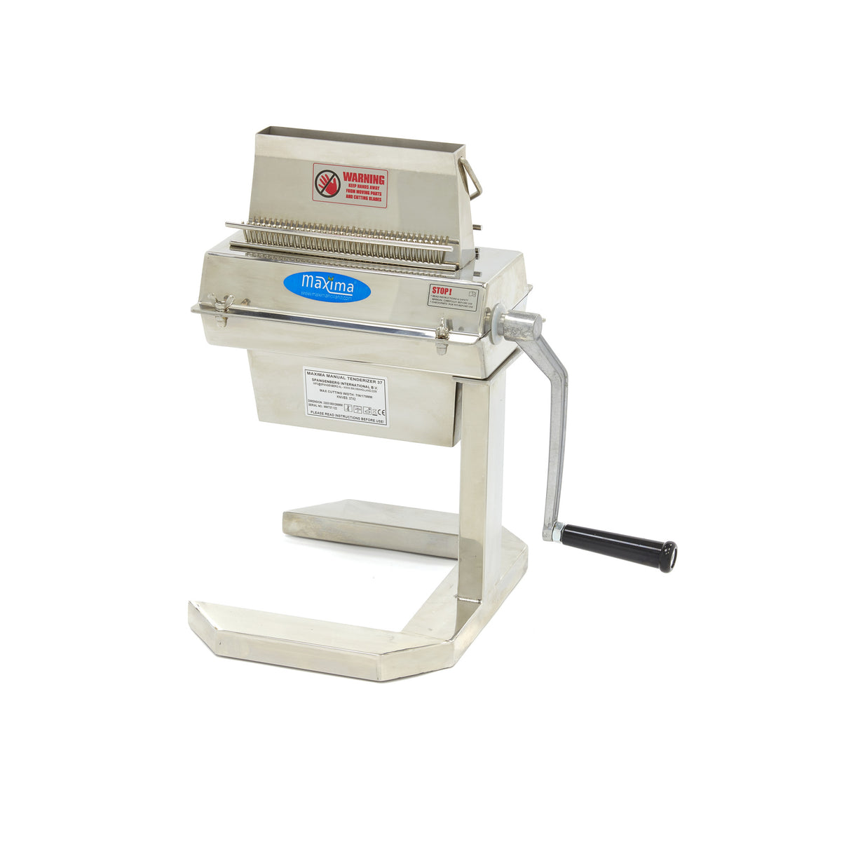 Vleesvermalser - 2 Rollers - 37 Messen - Doorvoer 17,5 x 2,5 cm - MAXIMA