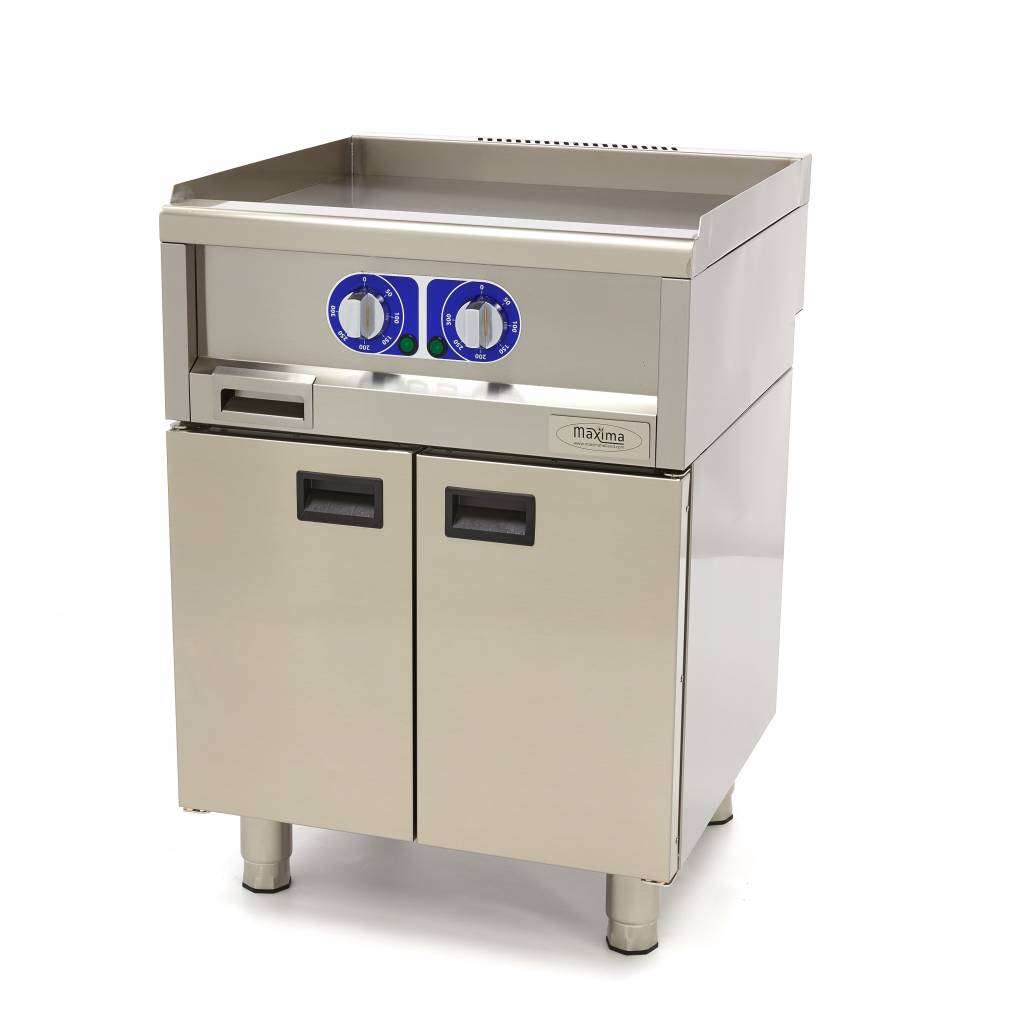 Horeca Grillplaat - Glad - Dubbel - 60 cm Diep - 400V - MAXIMA