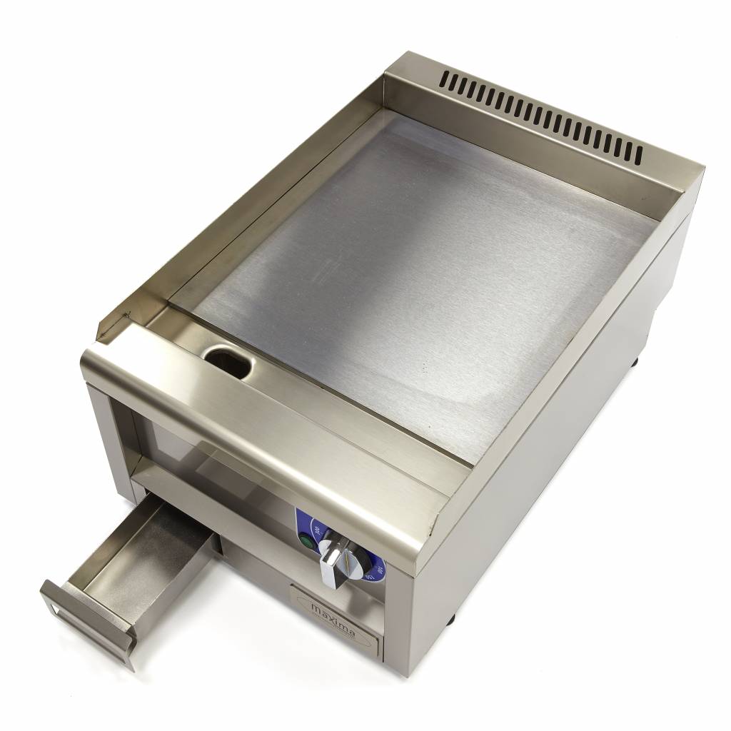 Horeca Grillplaat - Glad - Enkel - 60 cm Diep - Elektrisch - MAXIMA