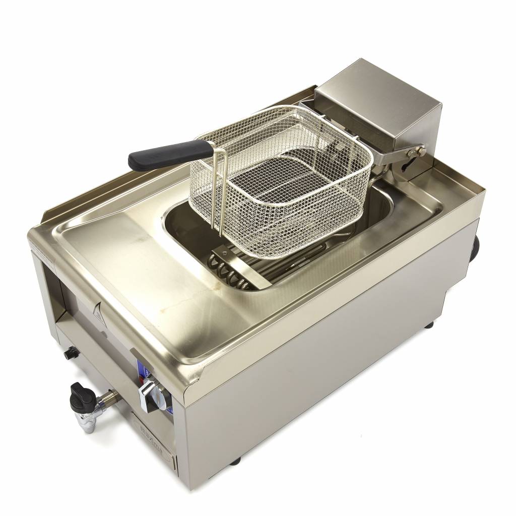 Maxima Deep Fryer - 10L - 1 Basket - with Drain Tap - 400V - 09391640