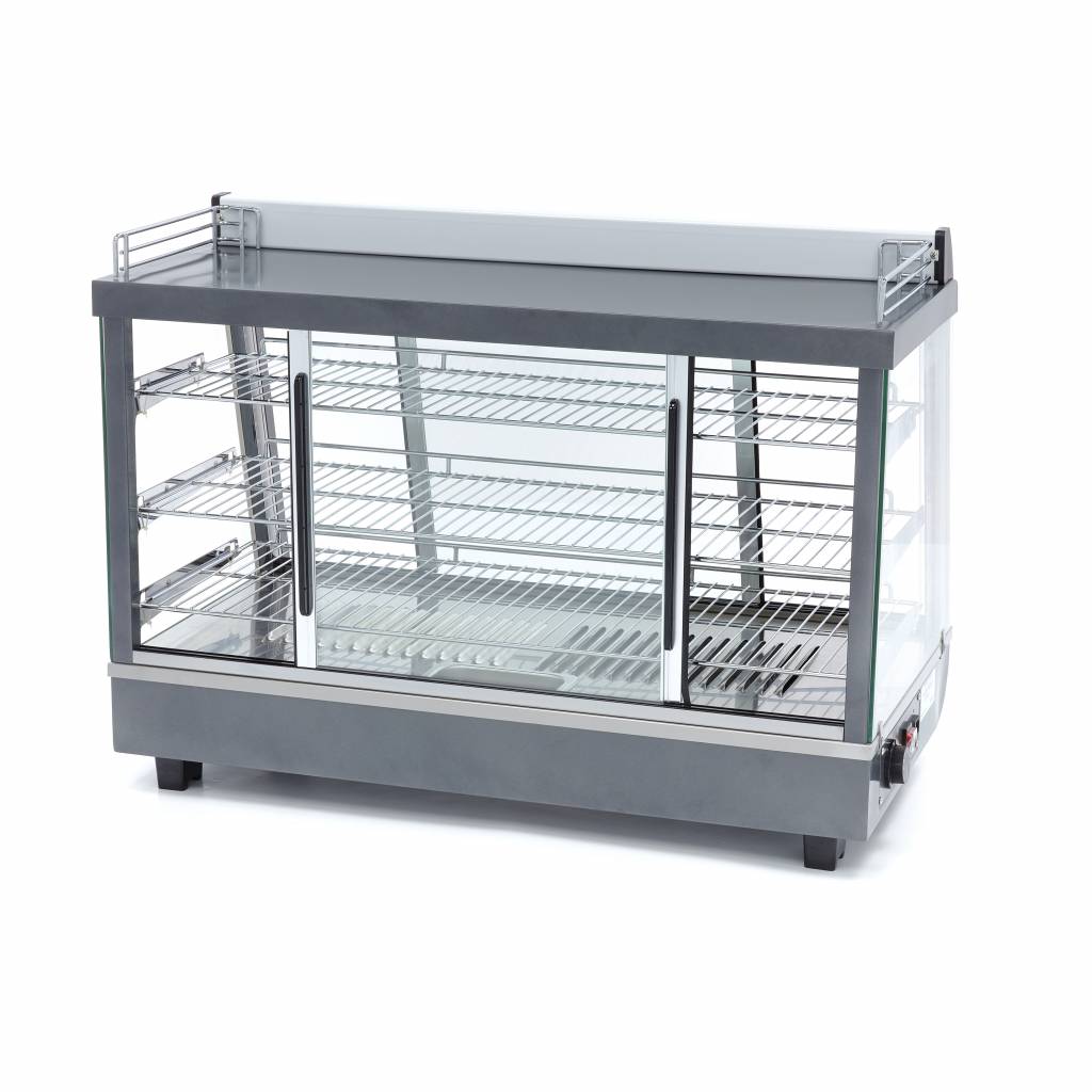 Maxima Heated Food Display - 136L - 91,5cm - 3 Shelves - 09400790