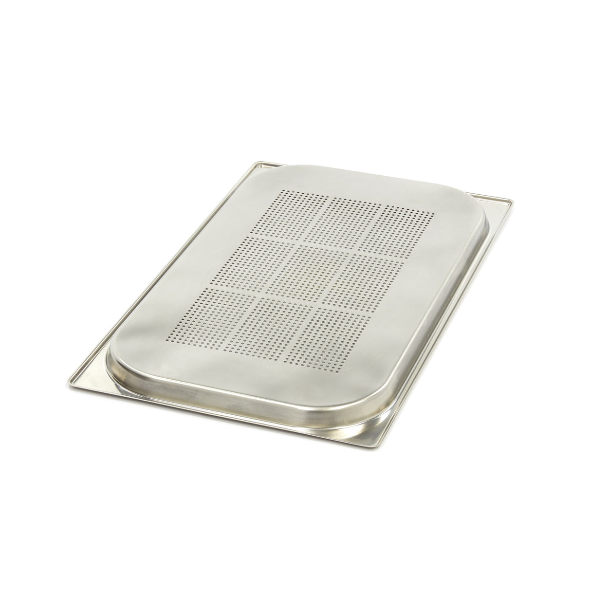 Maxima Gastronorm Container - 1/1 GN - 2cm Deep - Stainless Steel - Perforated - 09367600