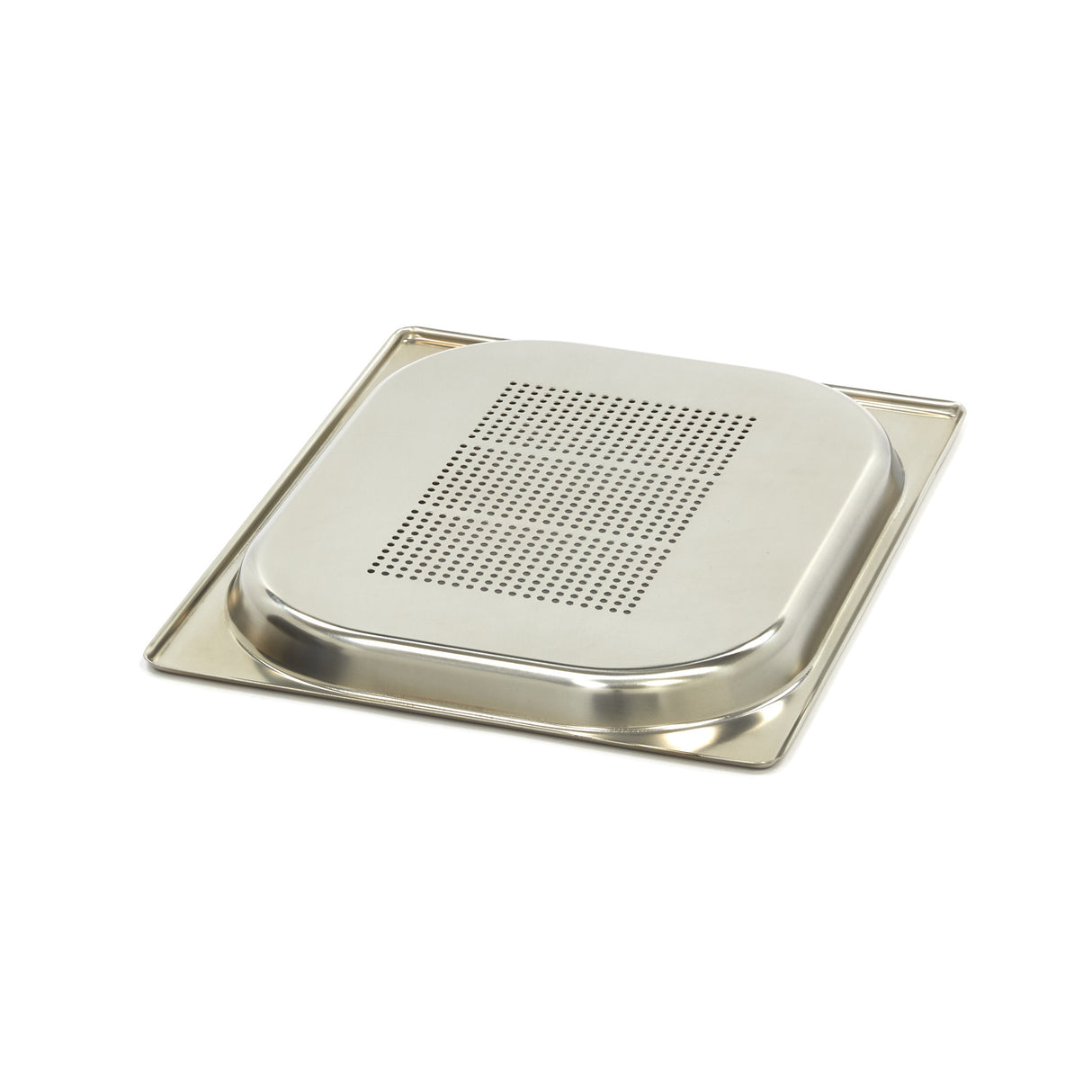 Maxima Gastronorm Container - 1/2 GN - 2cm Deep - Stainless Steel - Perforated - 09367609