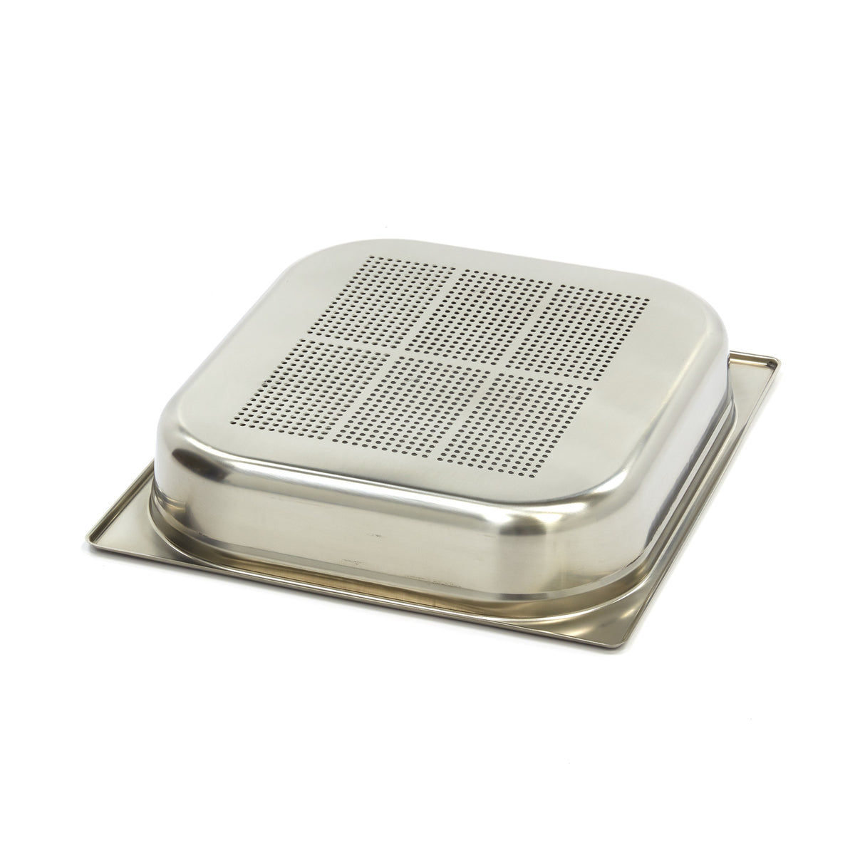 Maxima Gastronorm Container - 2/3 GN - 6,5cm Deep - Stainless Steel - Perforated - 09367670