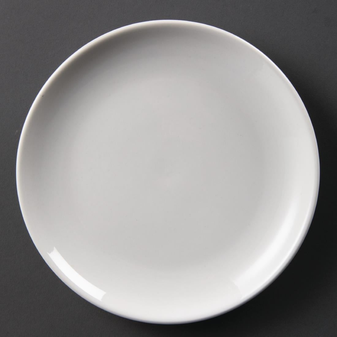 Olympia Whiteware Coupe Plates 200mm (Pack of 12) - U077 Olympia