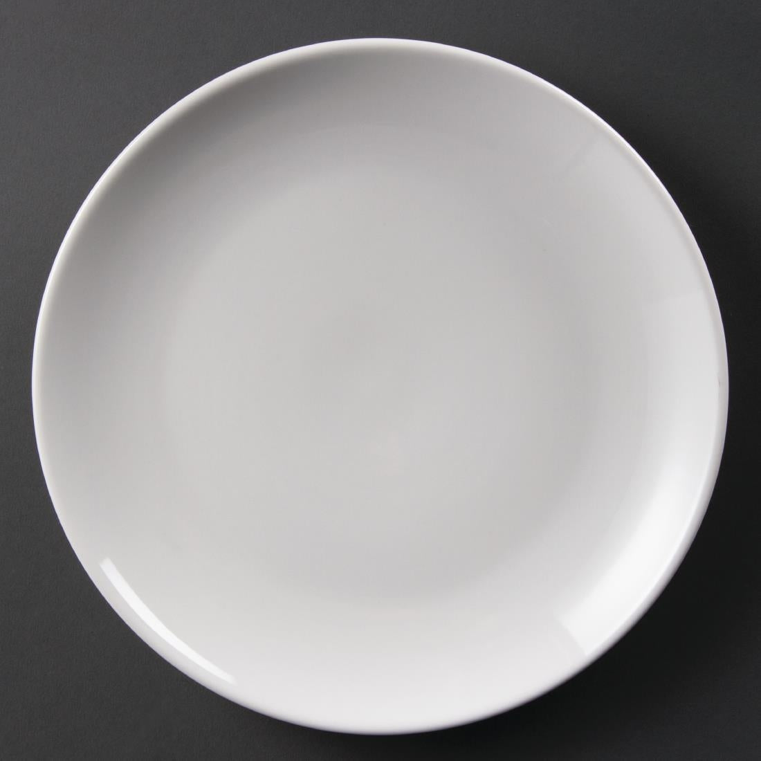 Olympia Whiteware Coupe Plates 250mm (Pack of 12) - U079 Olympia