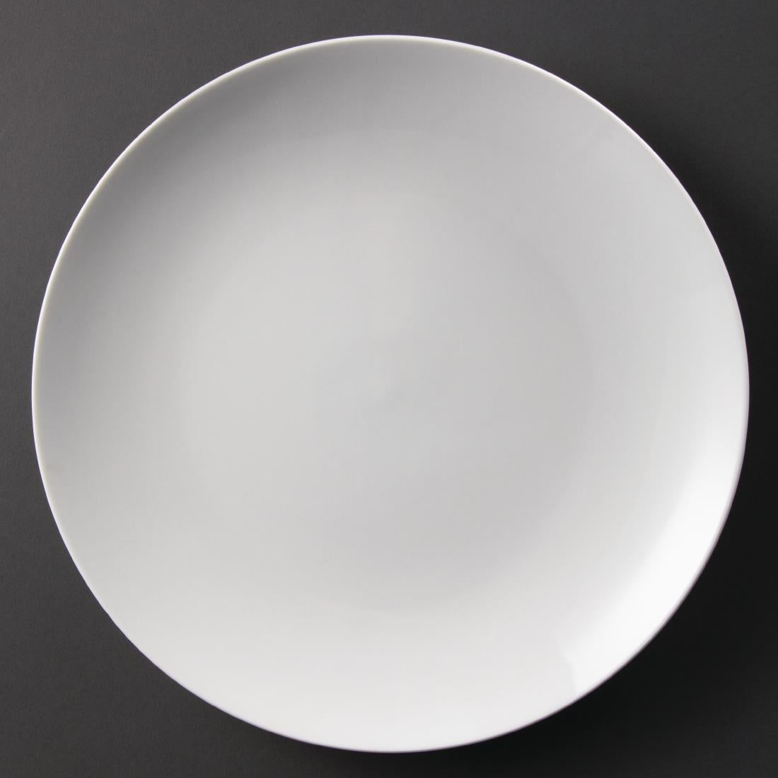 Olympia Whiteware Coupe Plates 310mm (Pack of 6) - U081 Olympia