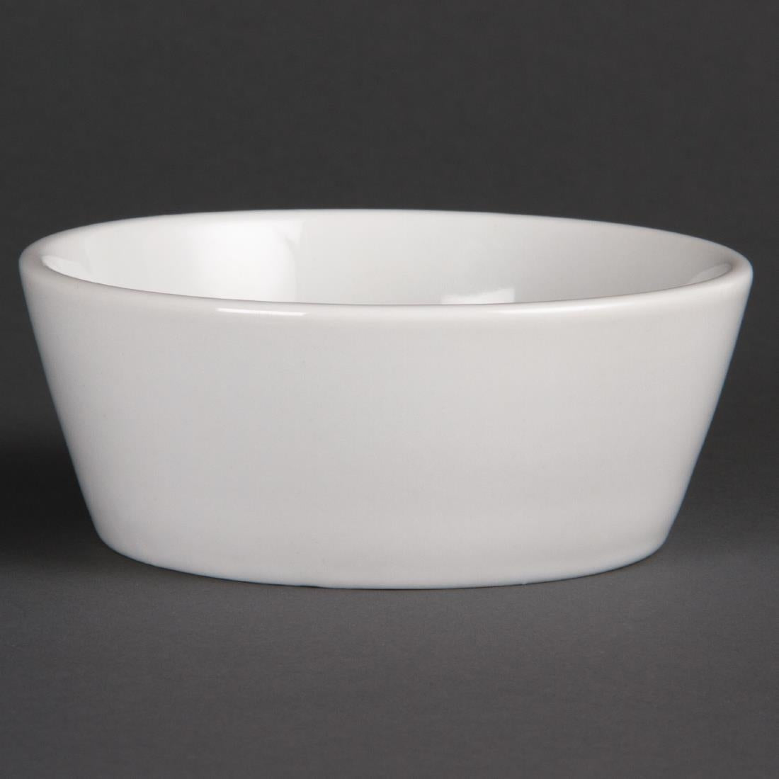 Olympia Whiteware Sloping Edge Bowls 120mm (Pack of 12) - U163 Olympia