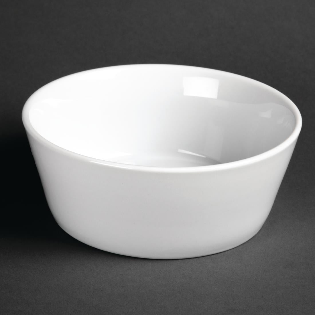 Olympia Whiteware Sloping Edge Bowls 150mm (Pack of 12) - U164 Olympia
