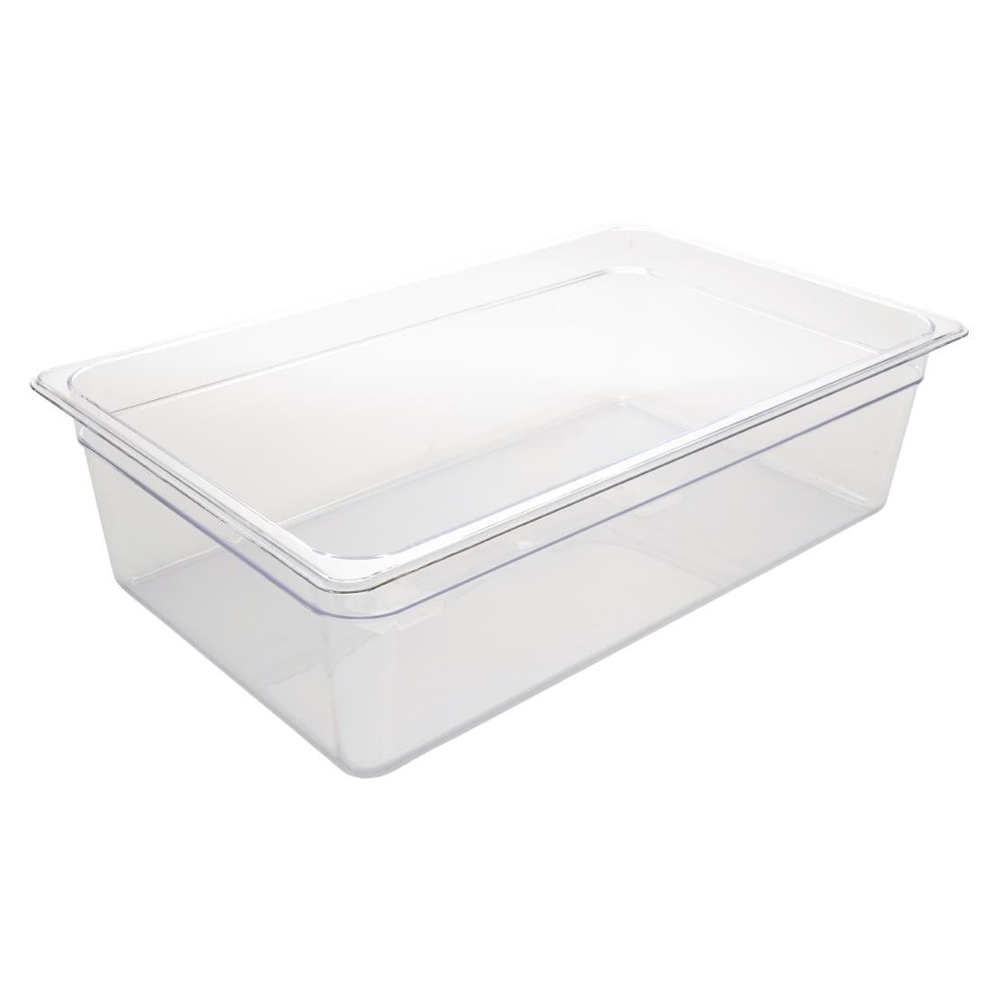 Vogue Polycarbonate 1/1 Gastronorm Container 150mm Clear - U226 Vogue