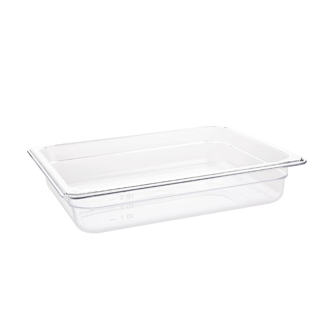 Vogue Polycarbonate 1/2 Gastronorm Container 65mm Clear - U228 Vogue
