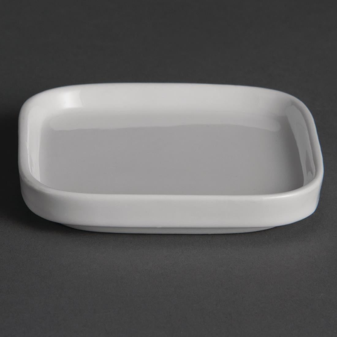 Olympia Whiteware Flat Miniature Dishes 93mm (Pack of 12) - Y140 Olympia